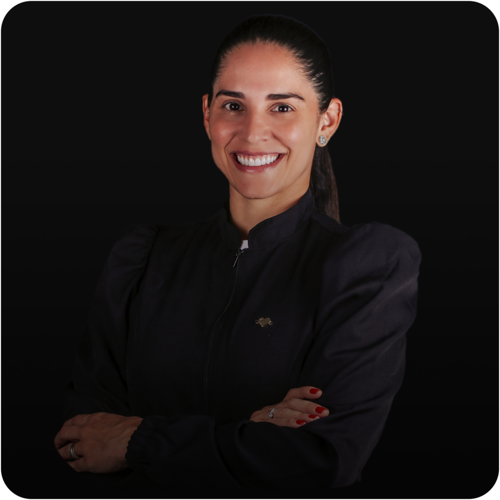 Unisorrir retrato da Dra. Mayara Boin, responsável técnica da Unisorrir