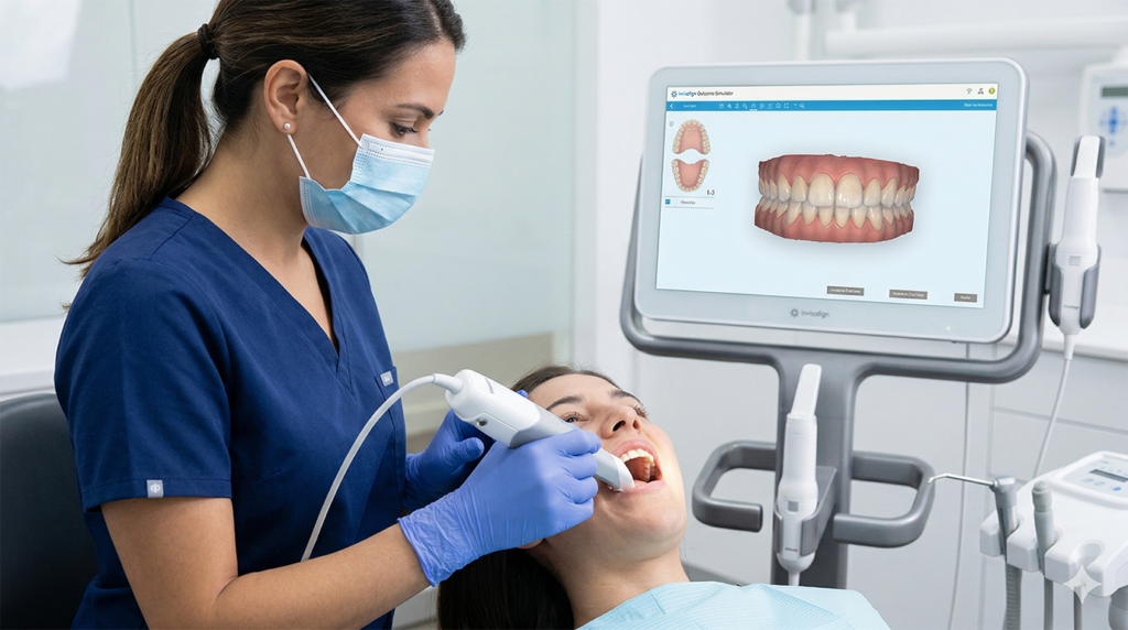 Usando software da Invisalign